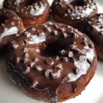Baked Chocolate Glazed Donuts