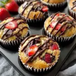Bakery-Style Strawberry Chocolate Chip Muffins