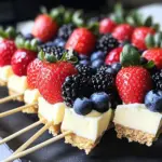 Berry Cheesecake Dessert Kabobs