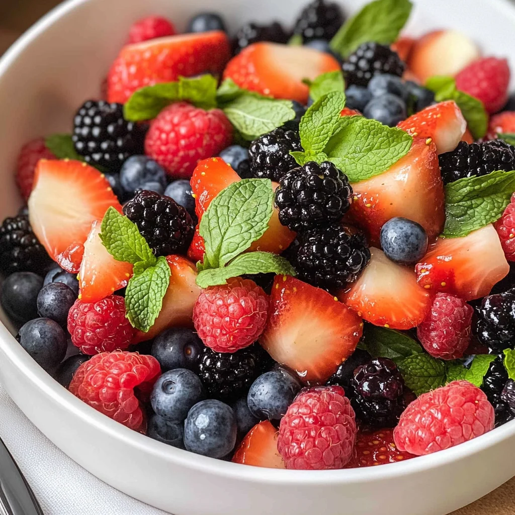 Berry Salad with Mint