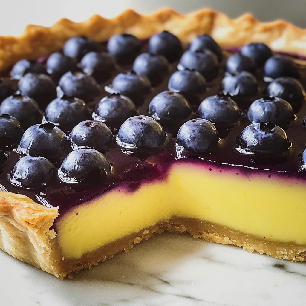 Blueberry–Lemon Curd Tart