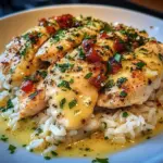 Chicken Scampi with Garlic Parmesan Rice