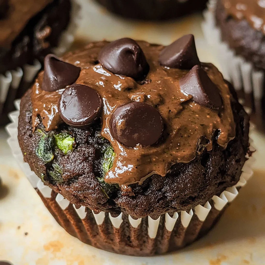 Chocolate Spinach Muffins