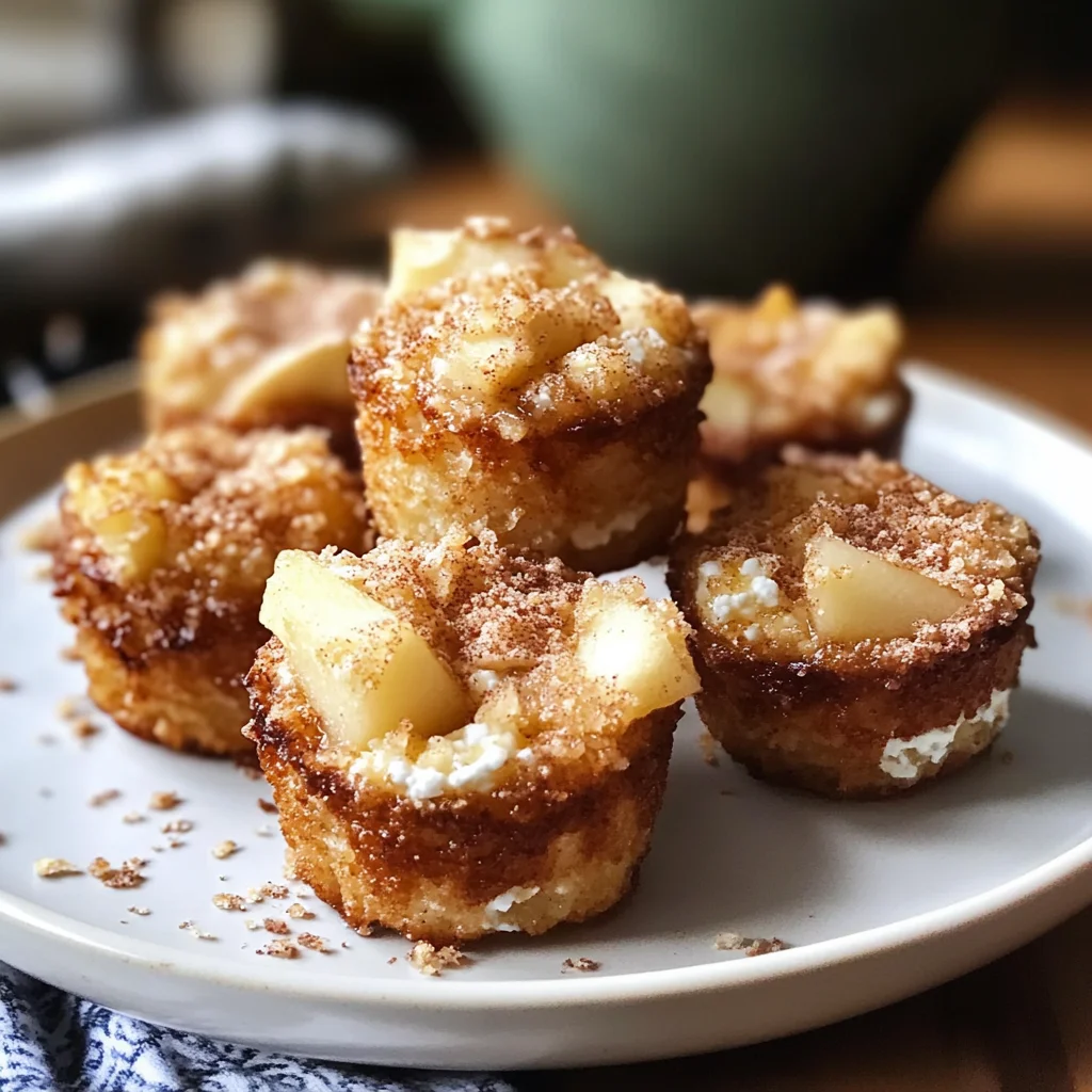Cinnamon Apple Cottage Cheese Bites