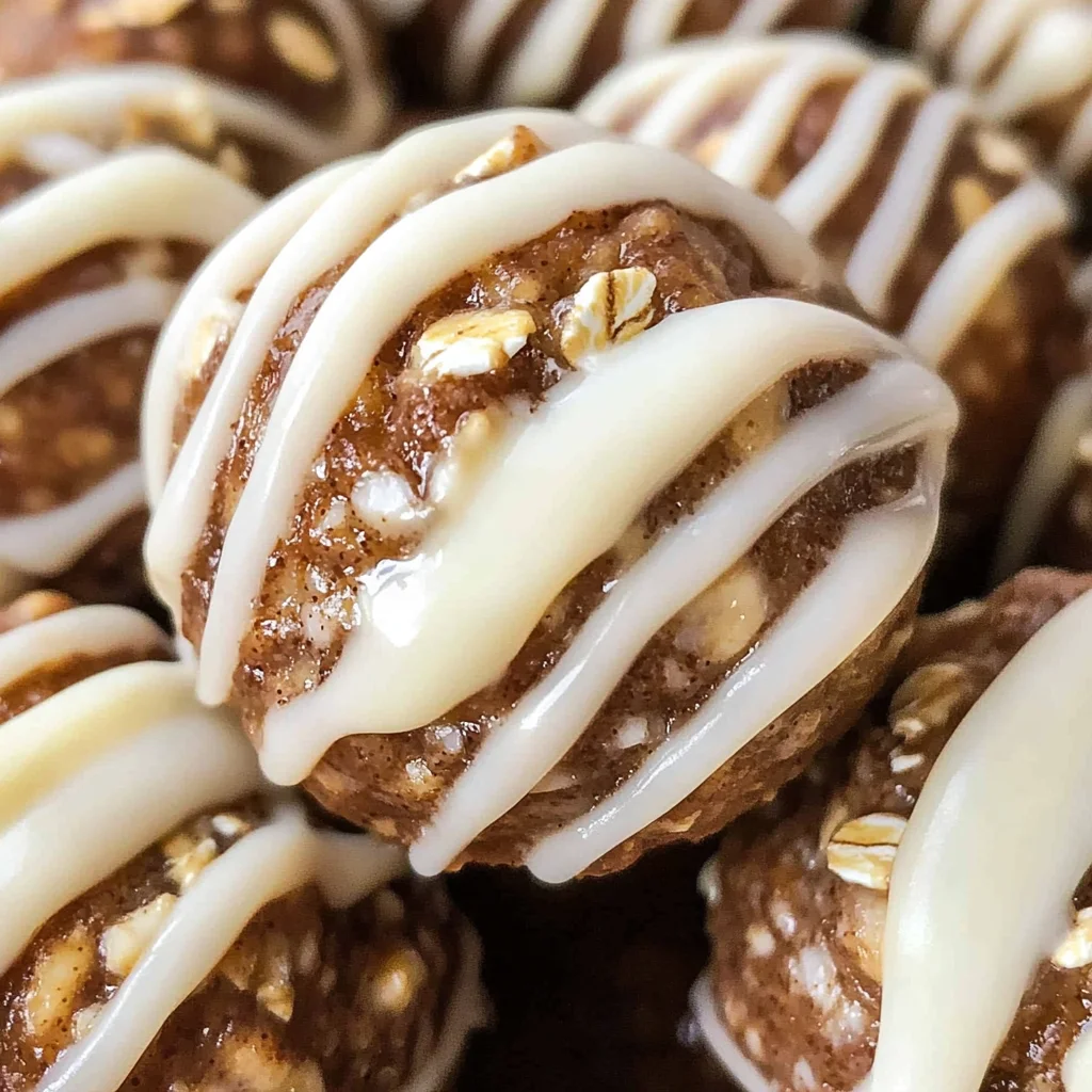 Cinnamon Roll Energy Bites