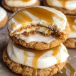 Copycat Crumbl Salted Caramel Cheesecake Cookies