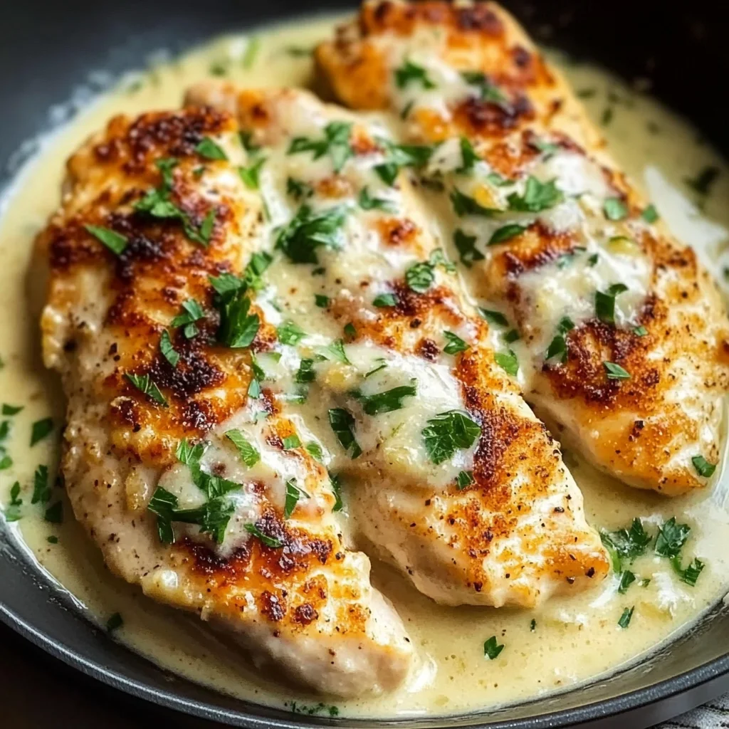 Creamy Garlic Parmesan Chicken Breast