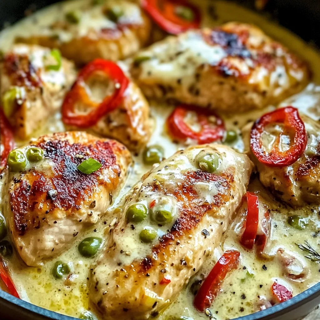 Creamy Pepperoncini Chicken Skillet Recipe - Quick & Easy