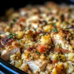 Crock Pot Chicken and Stuffing Dinner