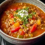 Crock Pot Stuffed Pepper Soup