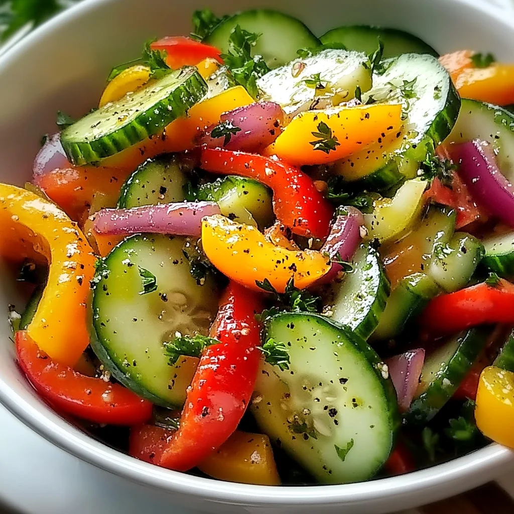Cucumber Sweet Pepper Salad