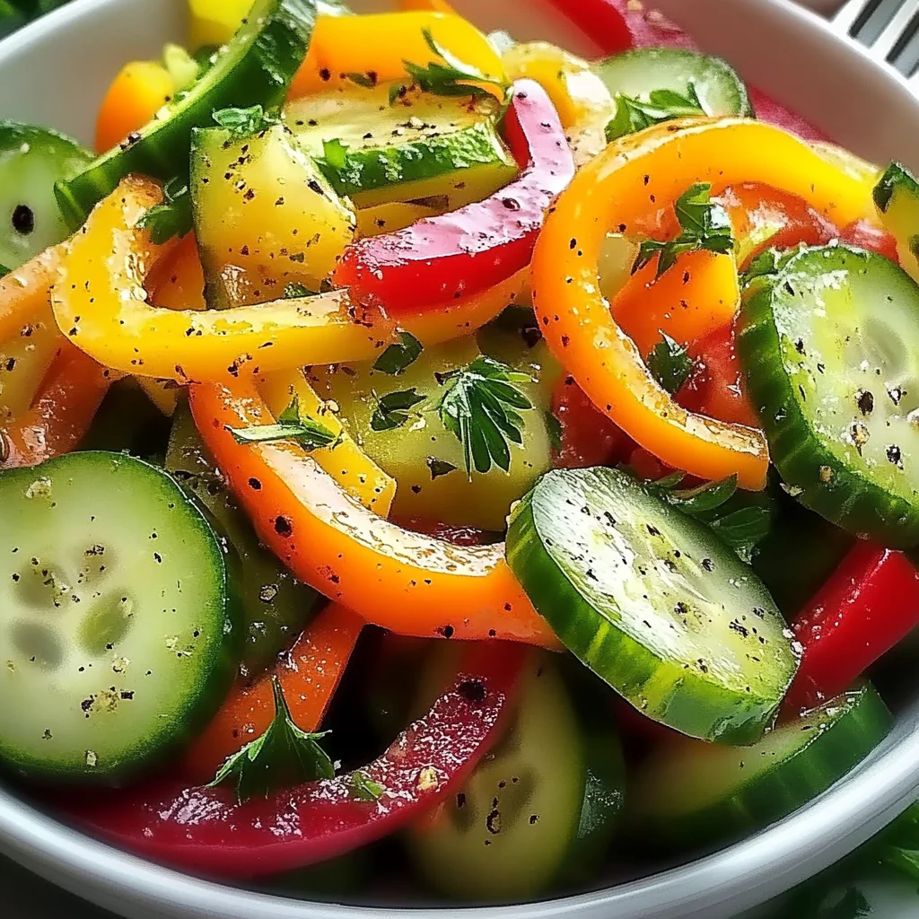 Cucumber Sweet Pepper Salad