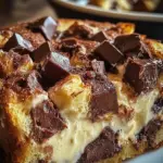 Decadent Chocolate Cream Cheese Bread Pudding