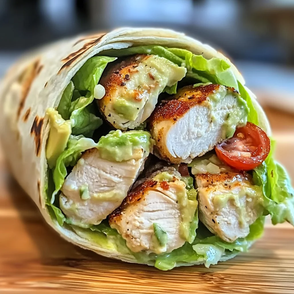 Easy Chicken Caesar Salad Wrap Recipe