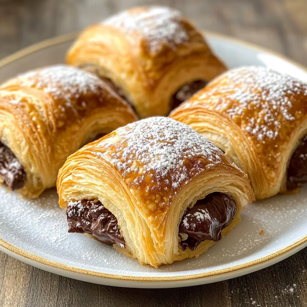 Easy Chocolate Croissants
