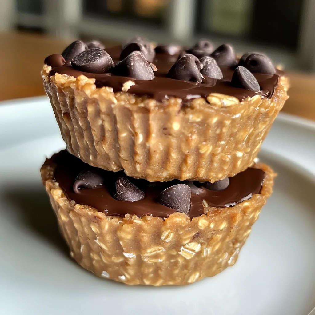 Easy Peanut Butter Protein Oatmeal Cups