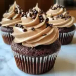 Espresso Brownie Cupcakes with Coffee Buttercream