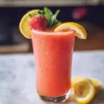 Frozen strawberry lemonade
