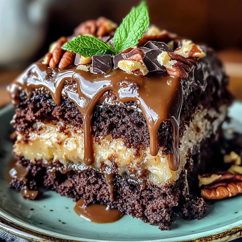 Irresistible German Chocolate Poke Cake Decadent Easy Recipe
