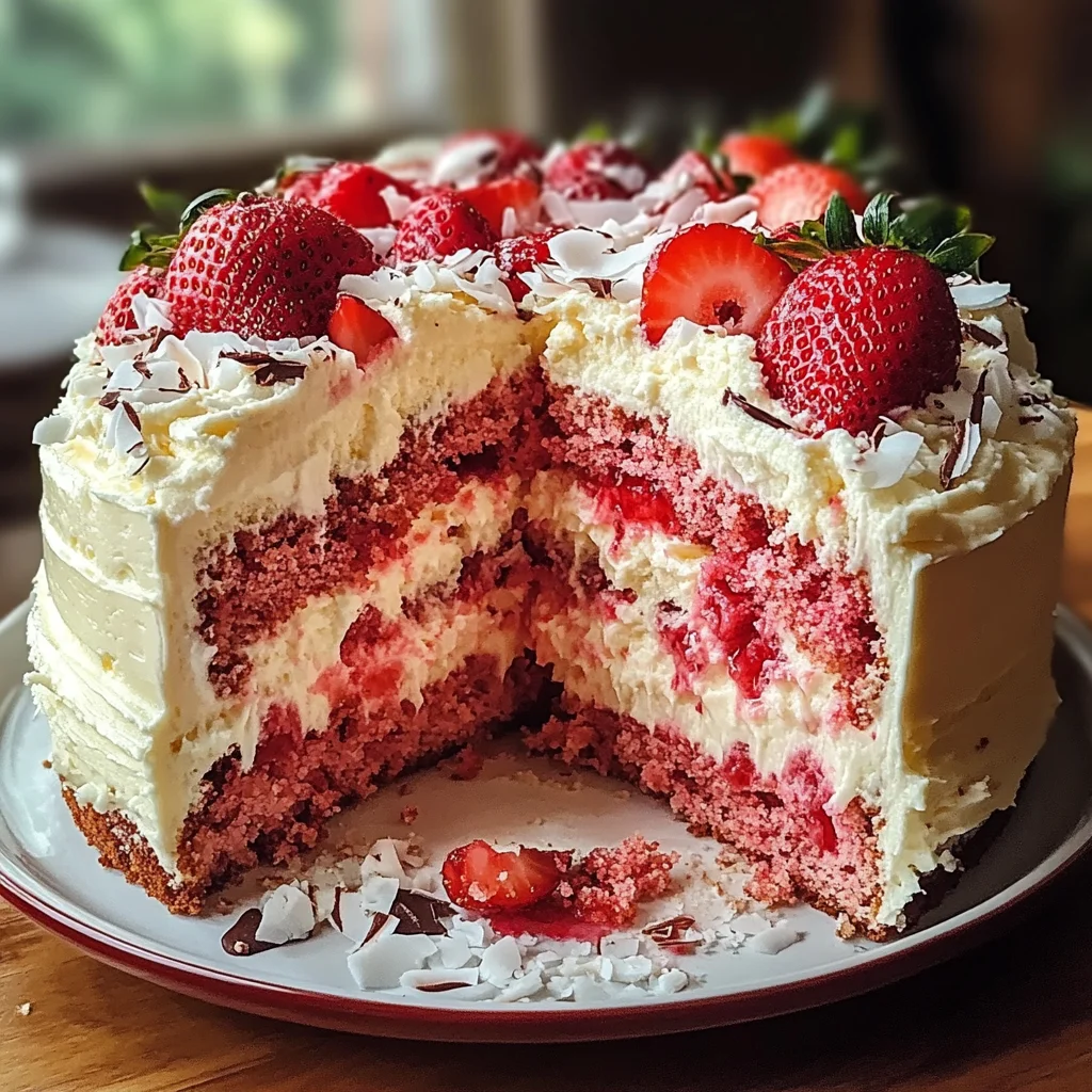 Irresistible Strawberry Earthquake Cake That Steals the Show