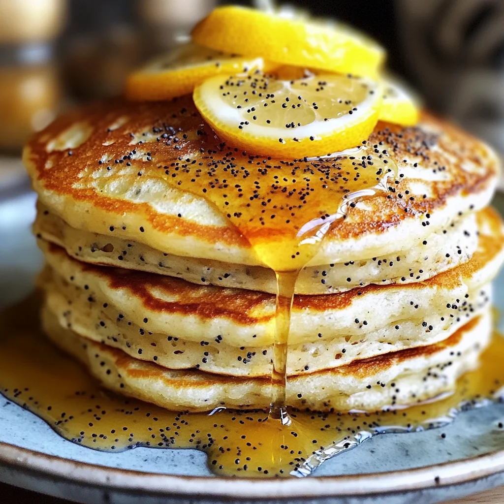 Lemon Poppy Seed Pancakes
