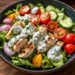 Mediterranean Delight: Tzatziki Chicken Salad