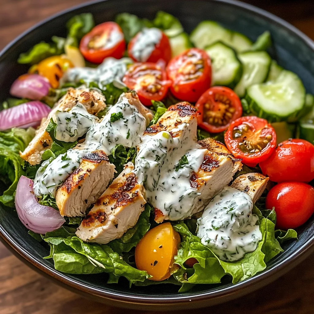 Mediterranean Delight: Tzatziki Chicken Salad