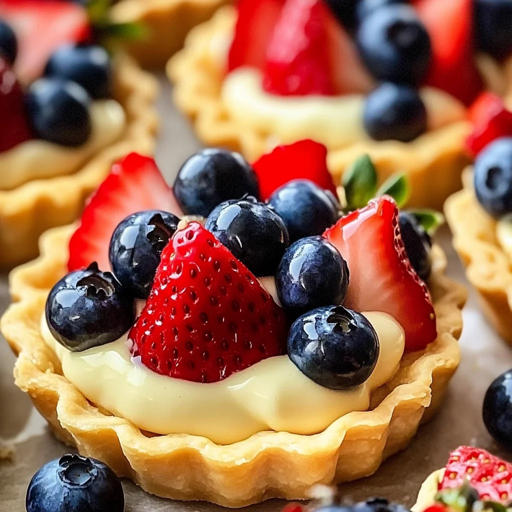 Mini Fruit Tarts With Pastry Cream