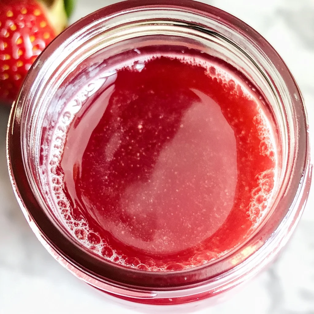 No-waste Strawberry Top Simple Syrup Recipe