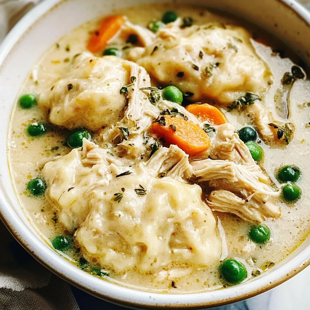 One Pot Chicken Dumpling Soup (with refrigerated biscuit dough!)