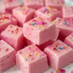 Pink lemonade fudge