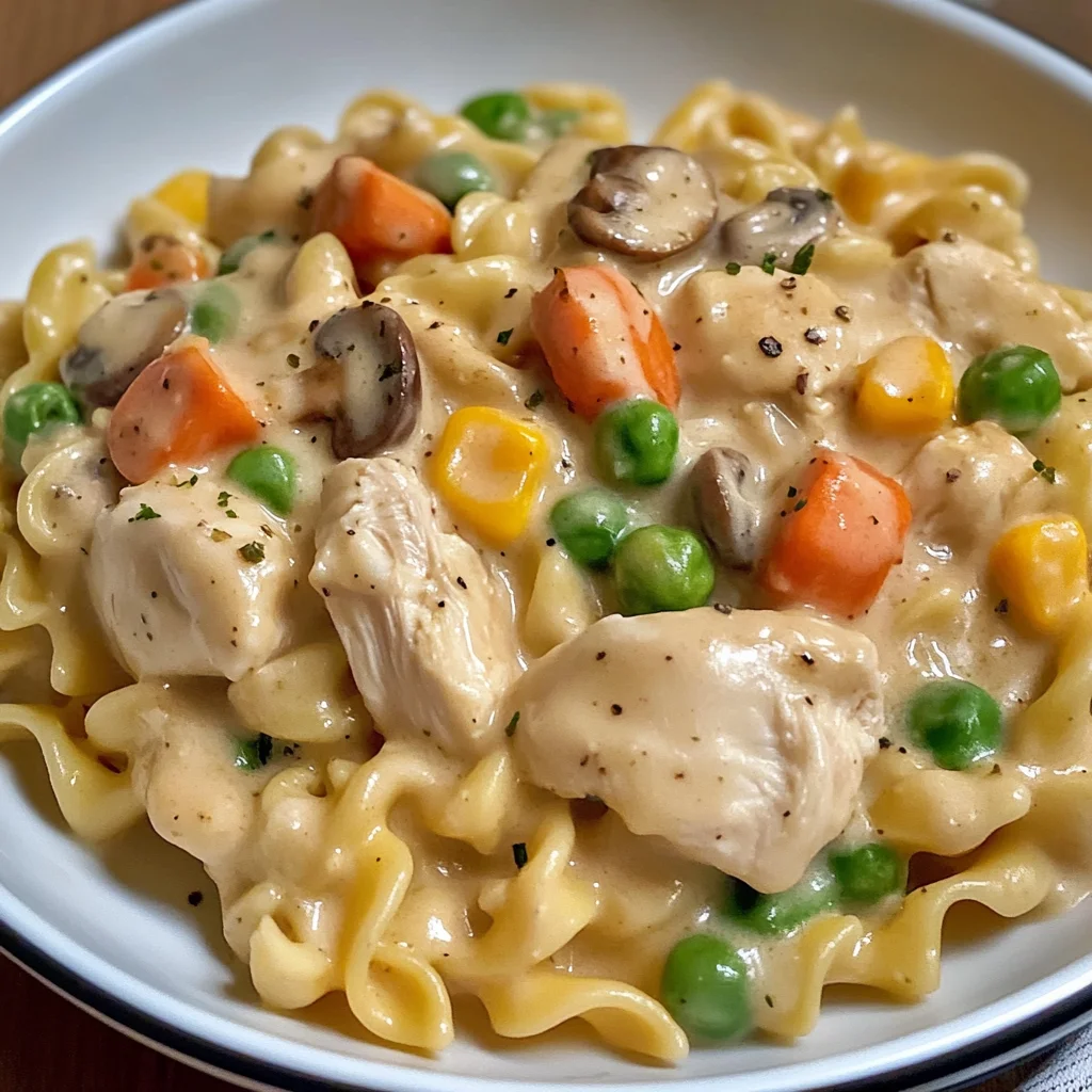 Quick Chicken Pot Pie Pasta