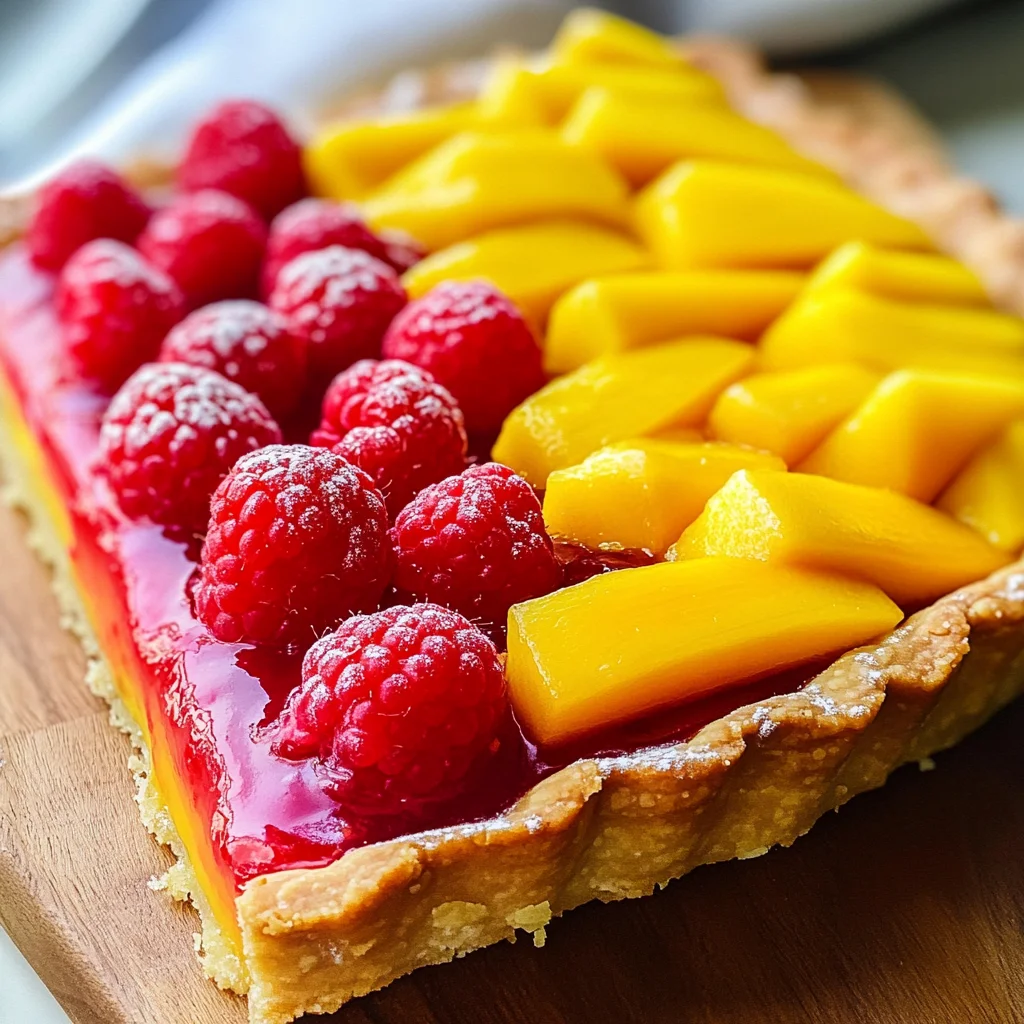 Raspberry Mango Tart