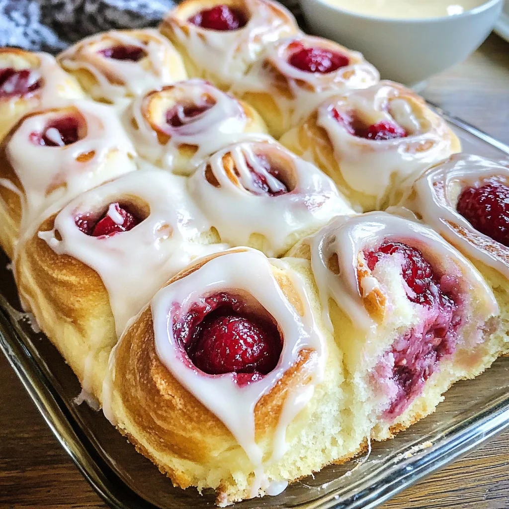 Raspberry Sweet Rolls