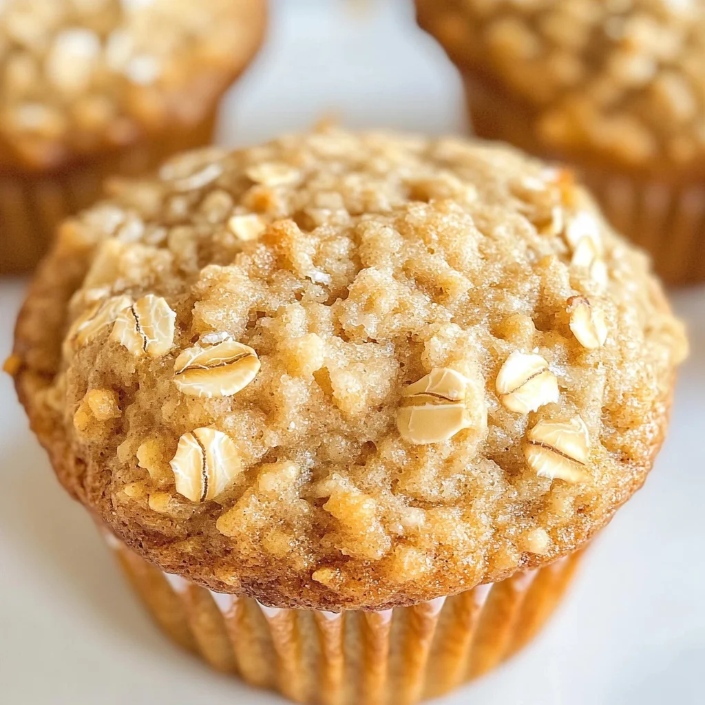Skinny Oatmeal Brown Sugar Muffins