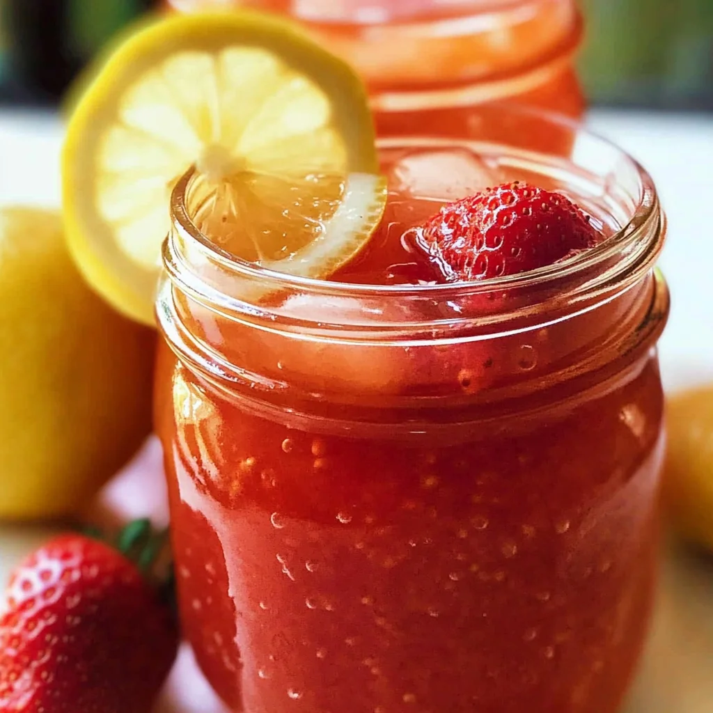 Strawberry Lemonade Concentrate for Canning
