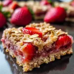 Strawberry Oatmeal Crumble Bars