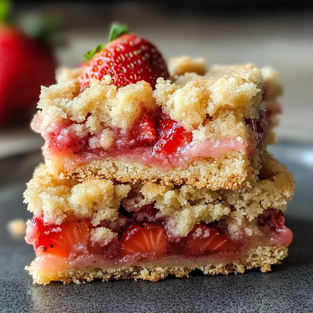 Strawberry Shortcake Streusel Bars