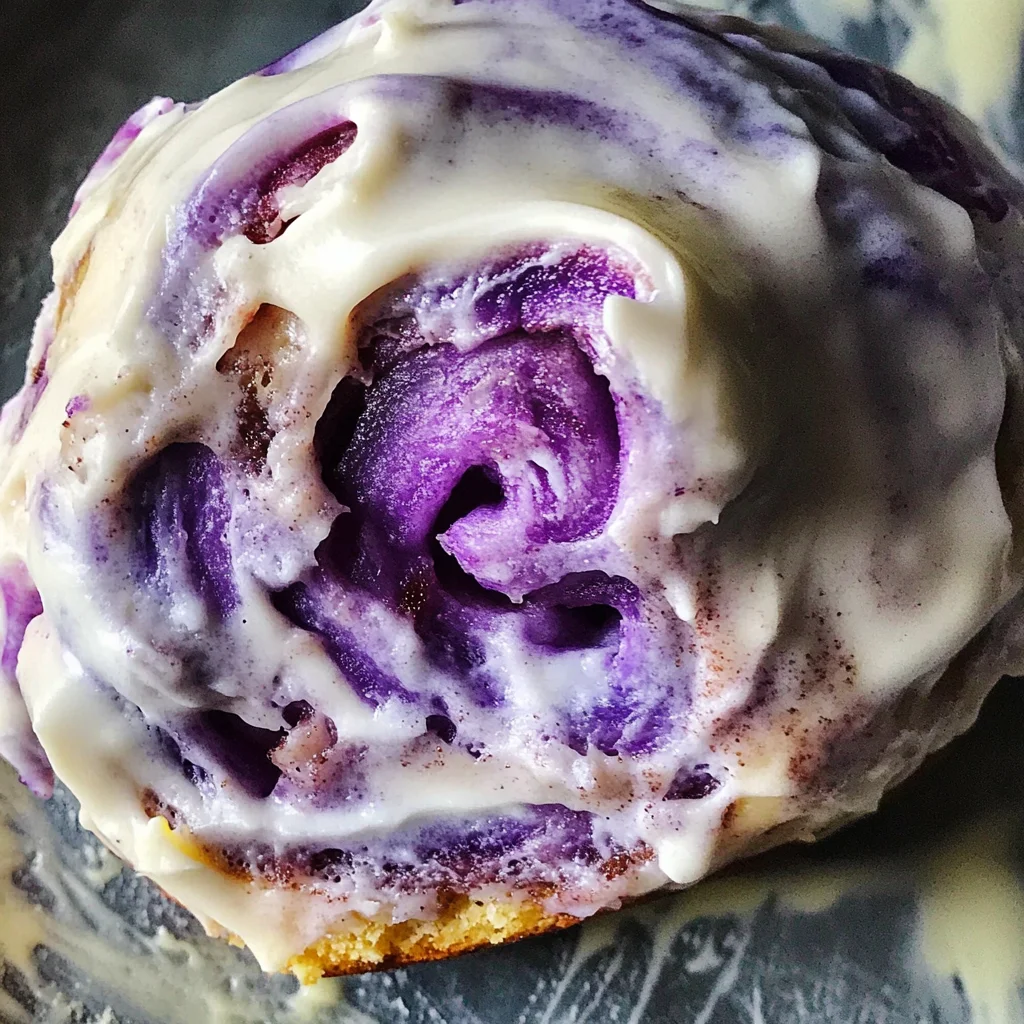 Ube Cinnamon Rolls from Scratch