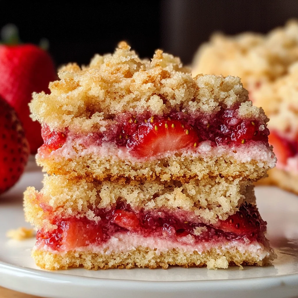 Vegan Strawberry Crumb Cake