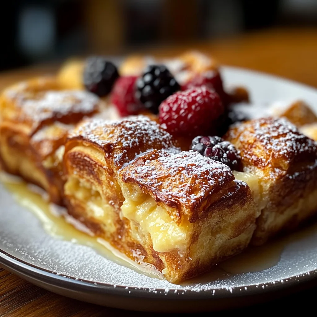 croissant french toast casserole