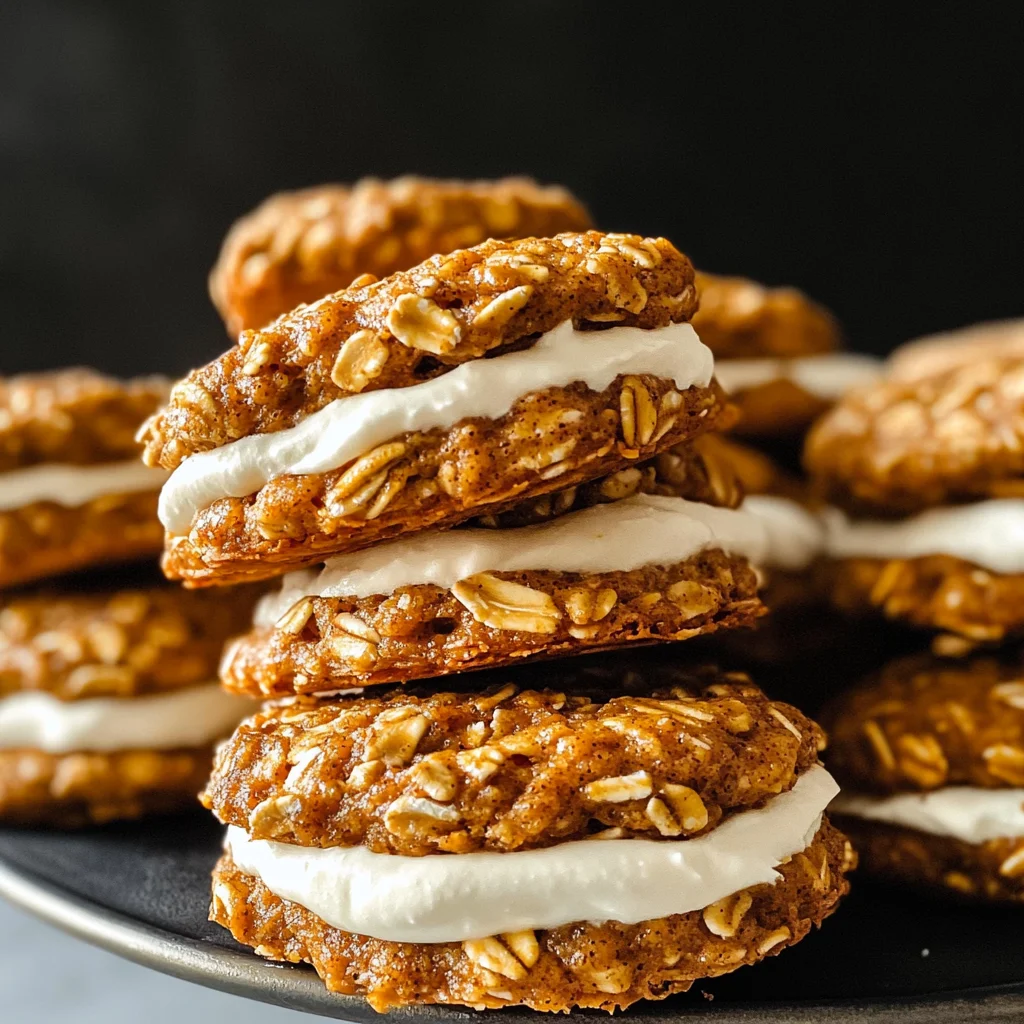 pumpkin oatmeal cream pies