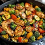 Healthy Chicken and Vegetables Skillet