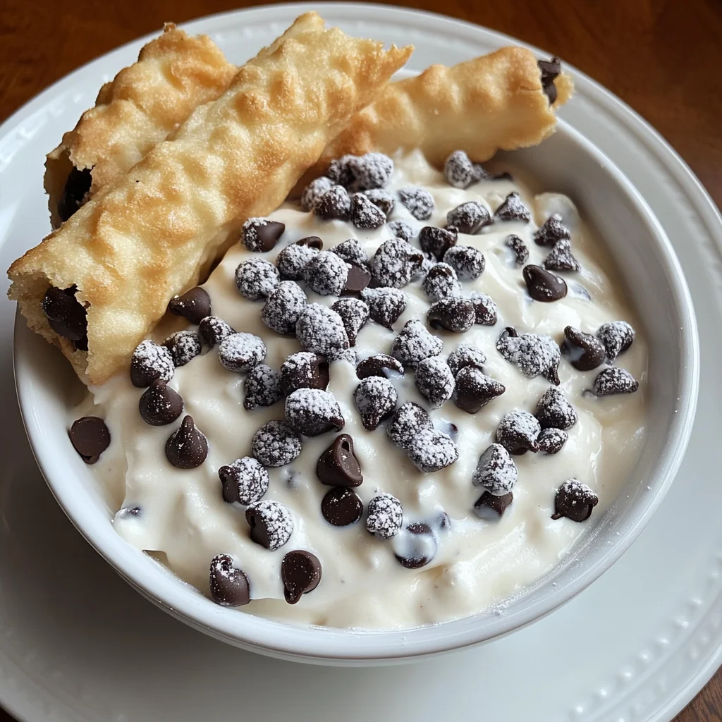 High Protein Cannoli Dip ~ The Simplest Dessert Ever
