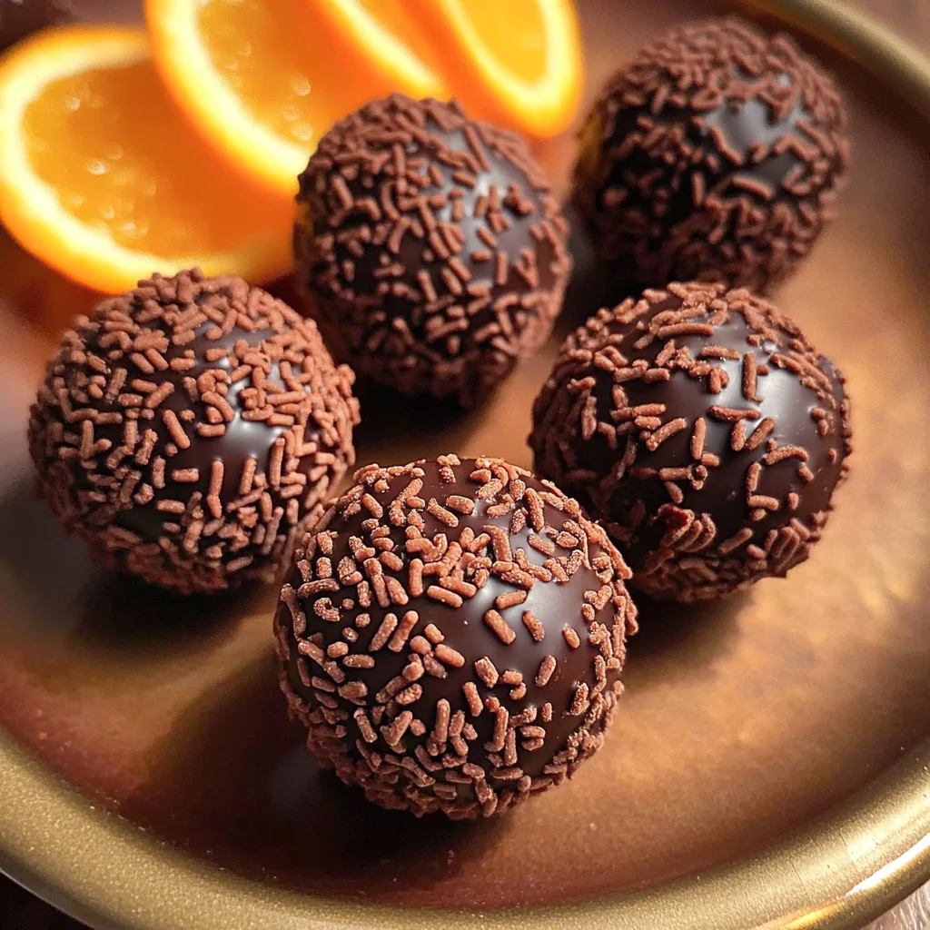 Juicy Orange Chocolate Christmas Truffles