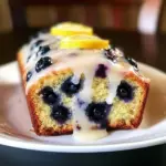Lemon Blueberry Loaf with Lemon Glaze
