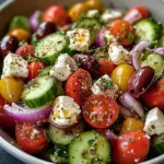 Mediterranean Salad with Feta and Olives