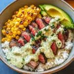 Steak, Avocado, and Roasted Corn Bowl