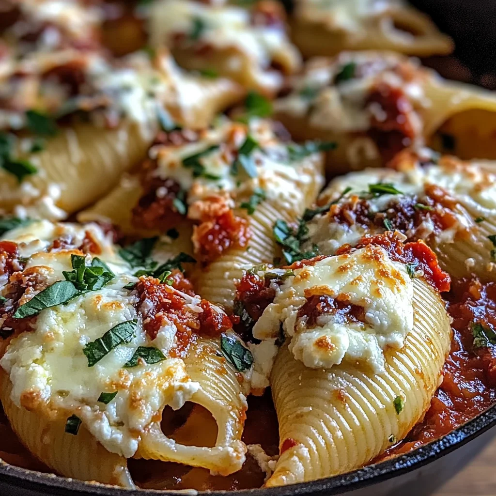Sun-Dried Tomato and Ricotta Stuffed Shells